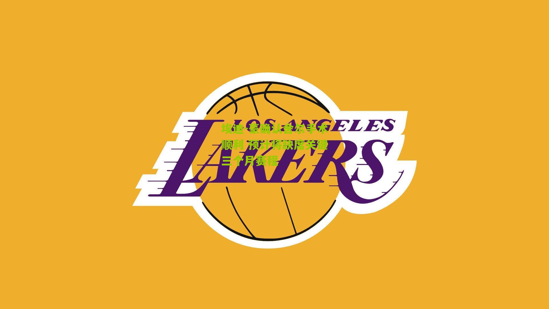 埃迪-豪确认舍尔手术顺利 预计将缺席关键三个月赛程